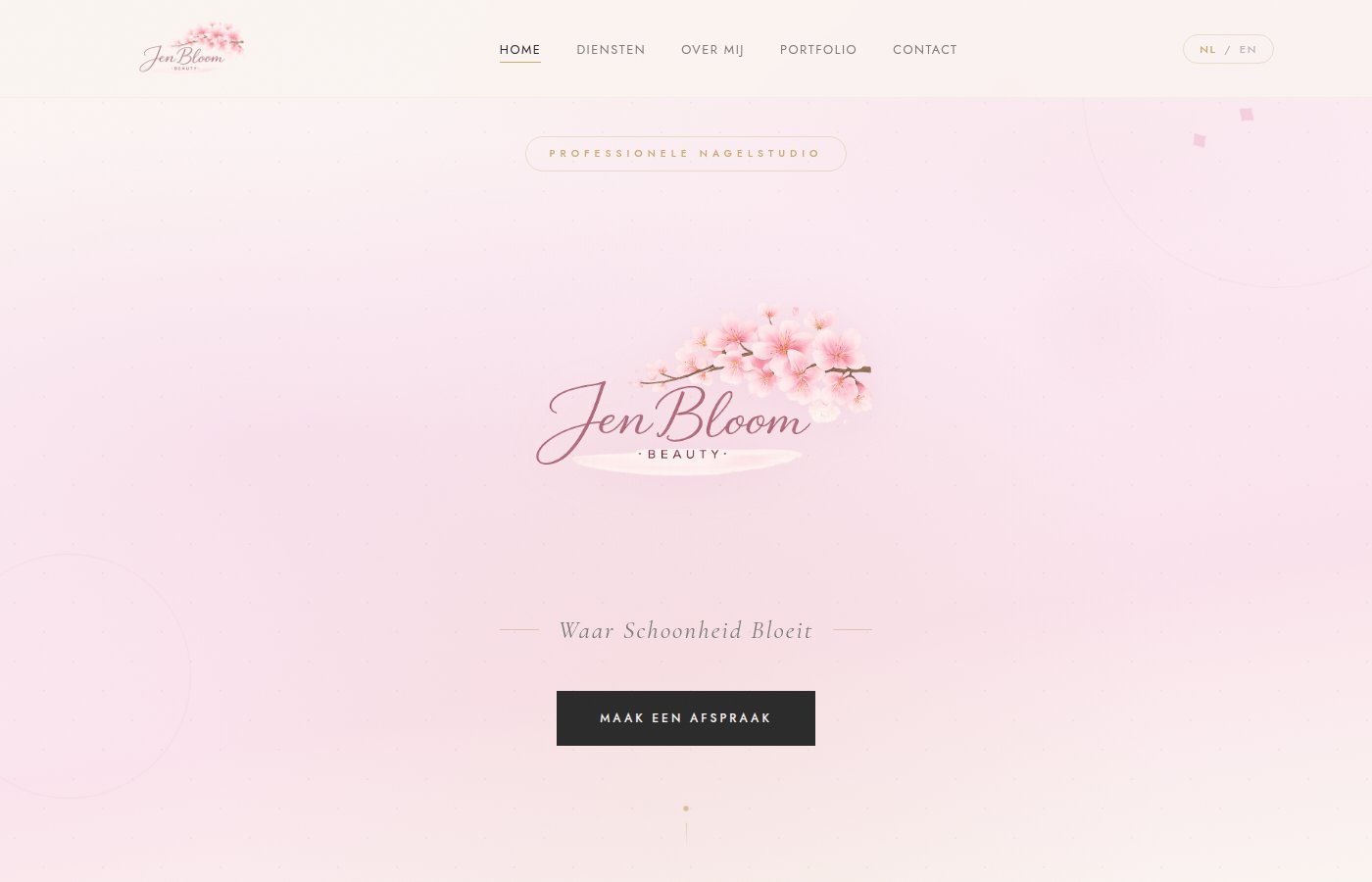 Website JenBloom Beauty - Beauty & Wellness